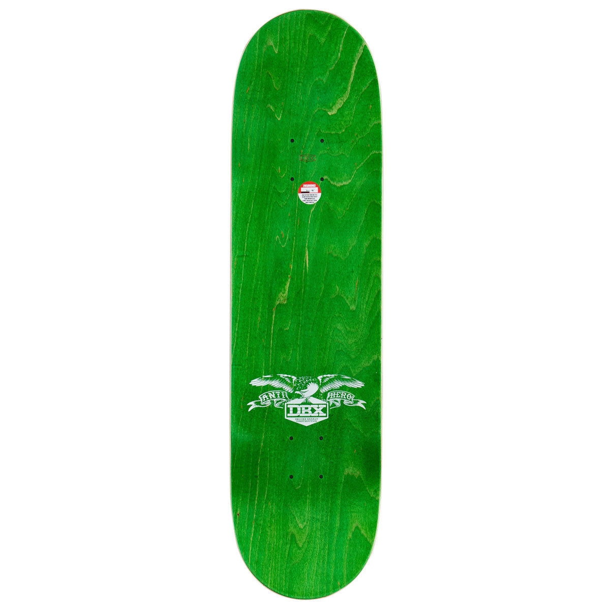 Anti-Hero Dbx Daan Roached Out 2 Skateboard Deck - Green - 8.28
