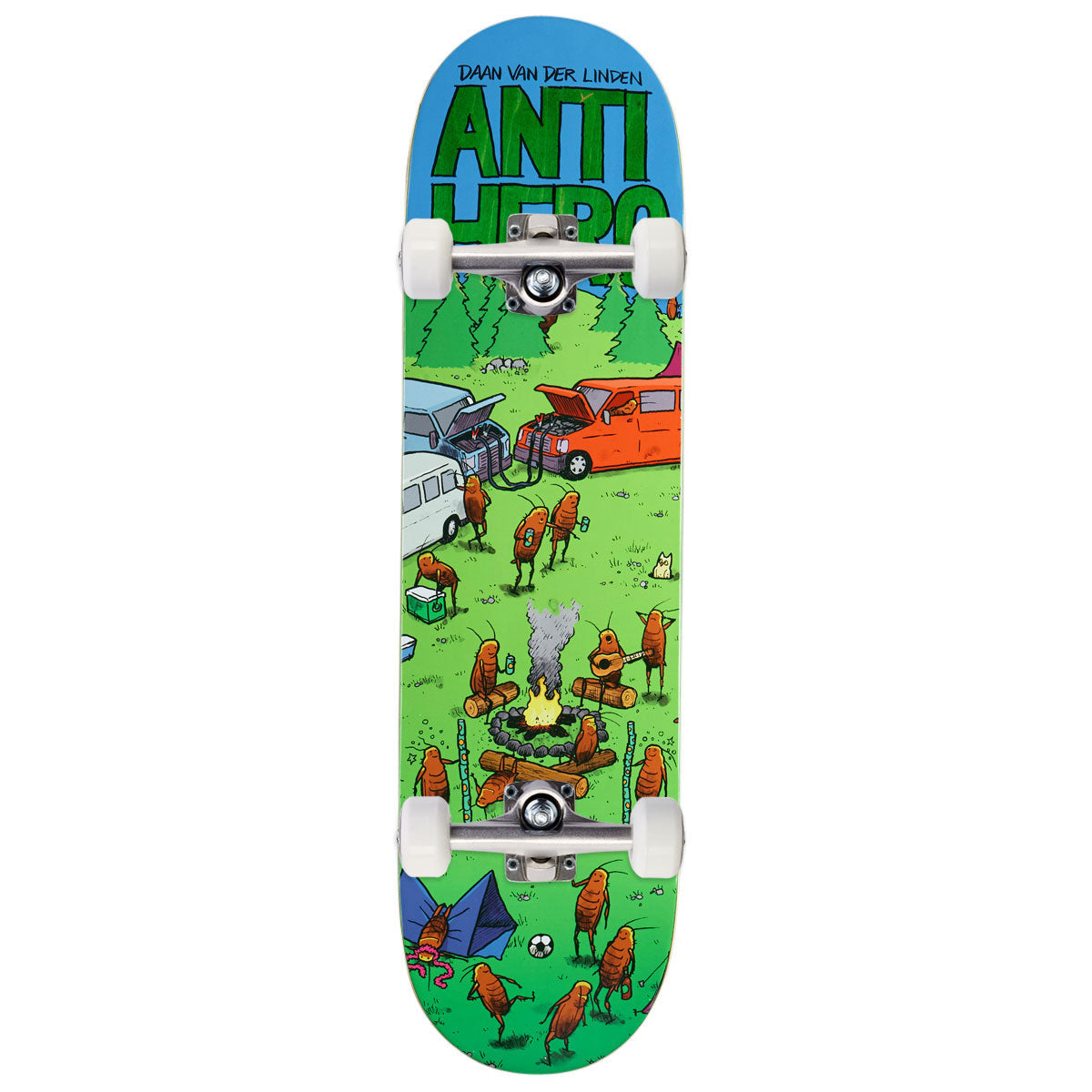 Anti-Hero Dbx Daan Roached Out 2 Skateboard Complete - Green - 8.28