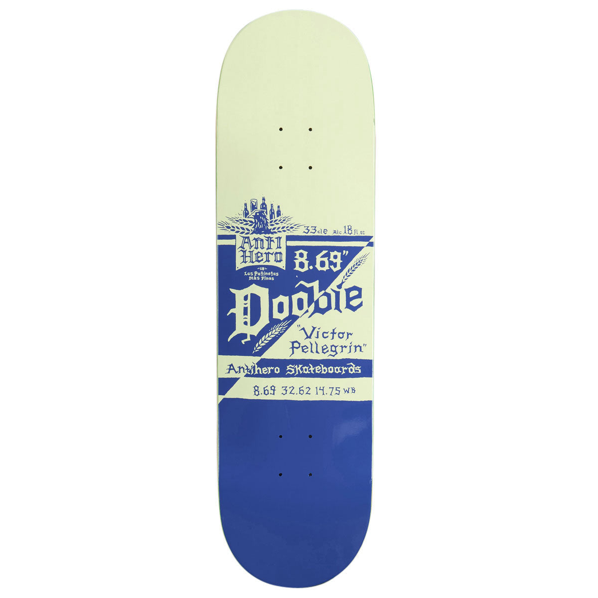 Anti-Hero Doobie Mas Frescos Skateboard Deck - 8.69