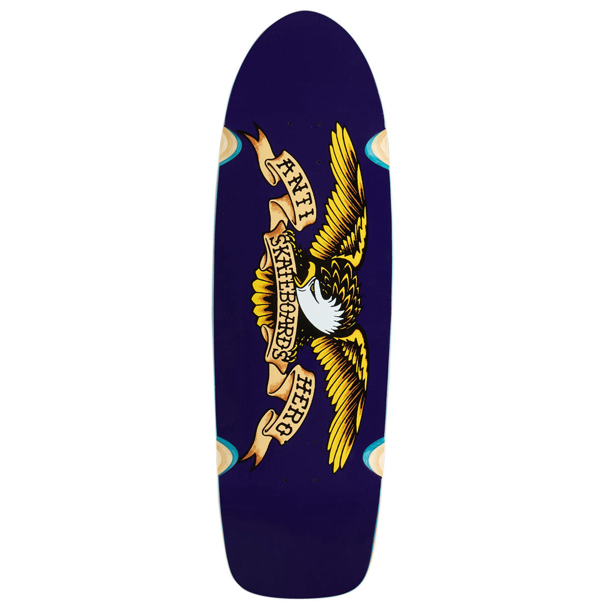 Anti-Hero Shaped Eagle Caster Skateboard Deck - Purple - 10.125