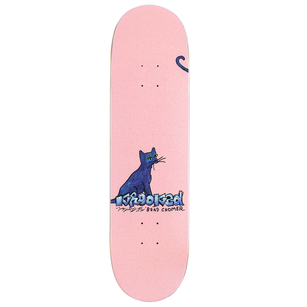 Krooked Cromer Kat Skateboard Deck - Pink - 8.38