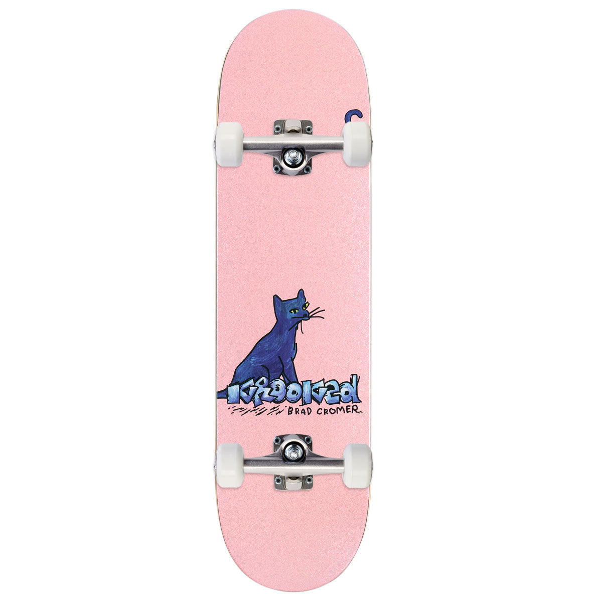 Krooked Cromer Kat Skateboard Complete - Pink - 8.38