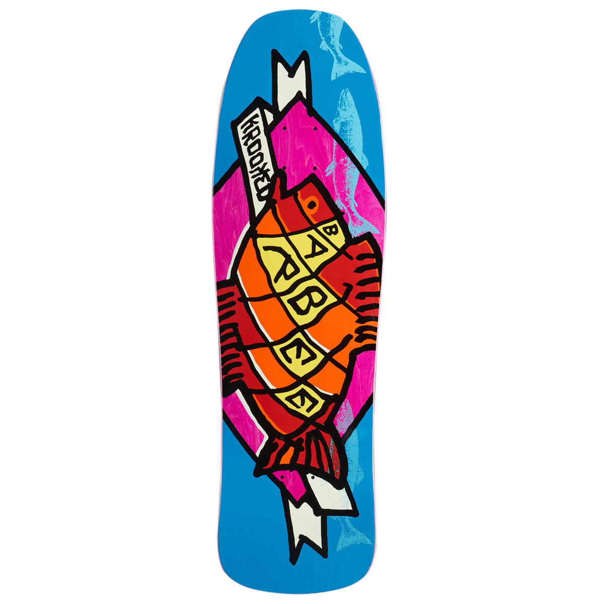 Krooked Barbee Trophy Skateboard Deck - Blue - 9.50