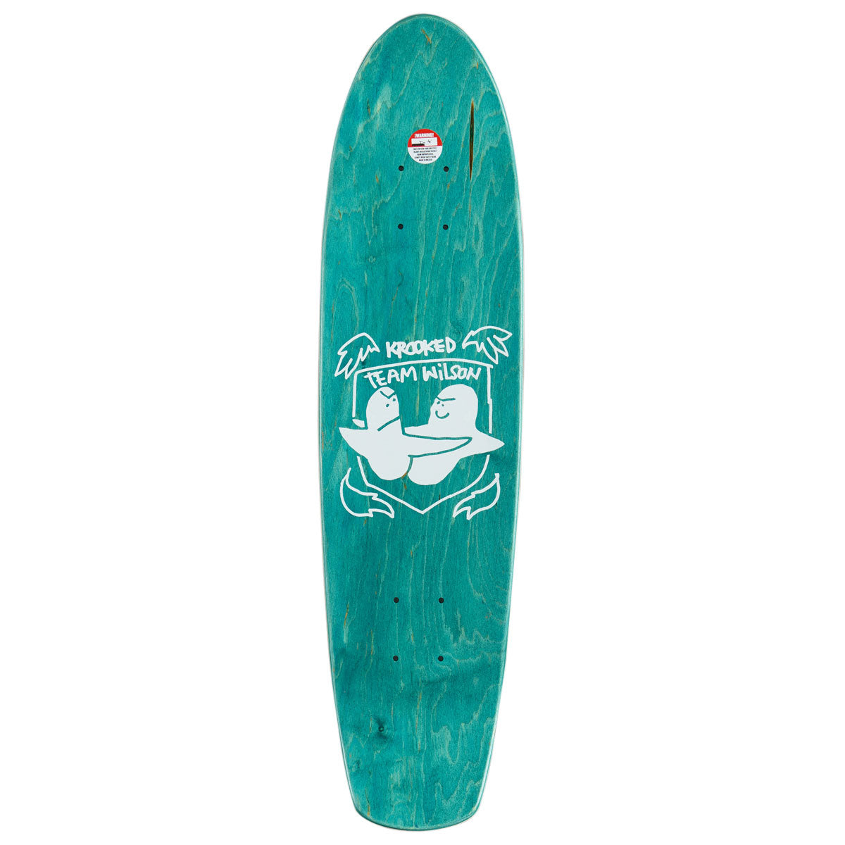 Krooked Johnny Wilson Guest Pro Zinger Nano Skateboard Complete - Black - 7.37
