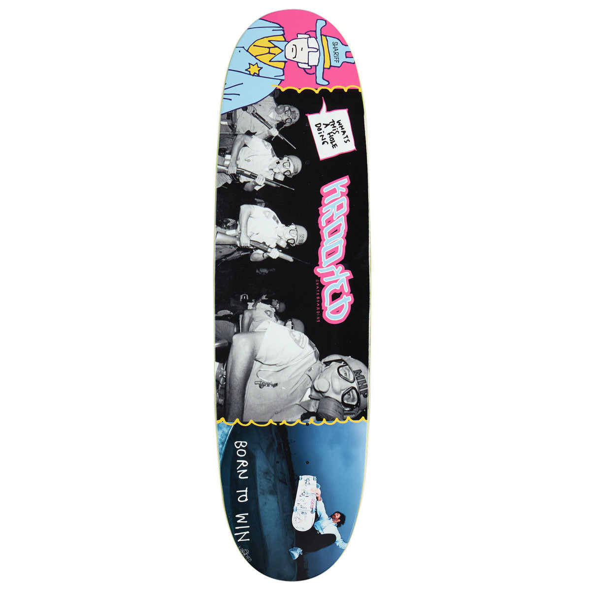 Krooked Team A-Hole Re-Issue Twin Nose Skateboard Deck - 8.75