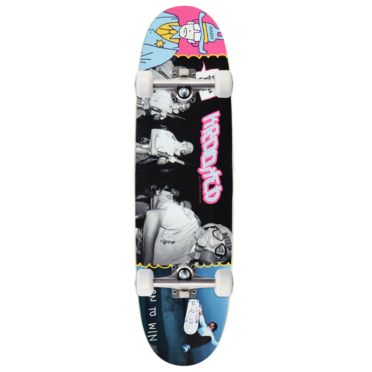 Krooked Team A-Hole Re-Issue Twin Nose Skateboard Complete - 8.75