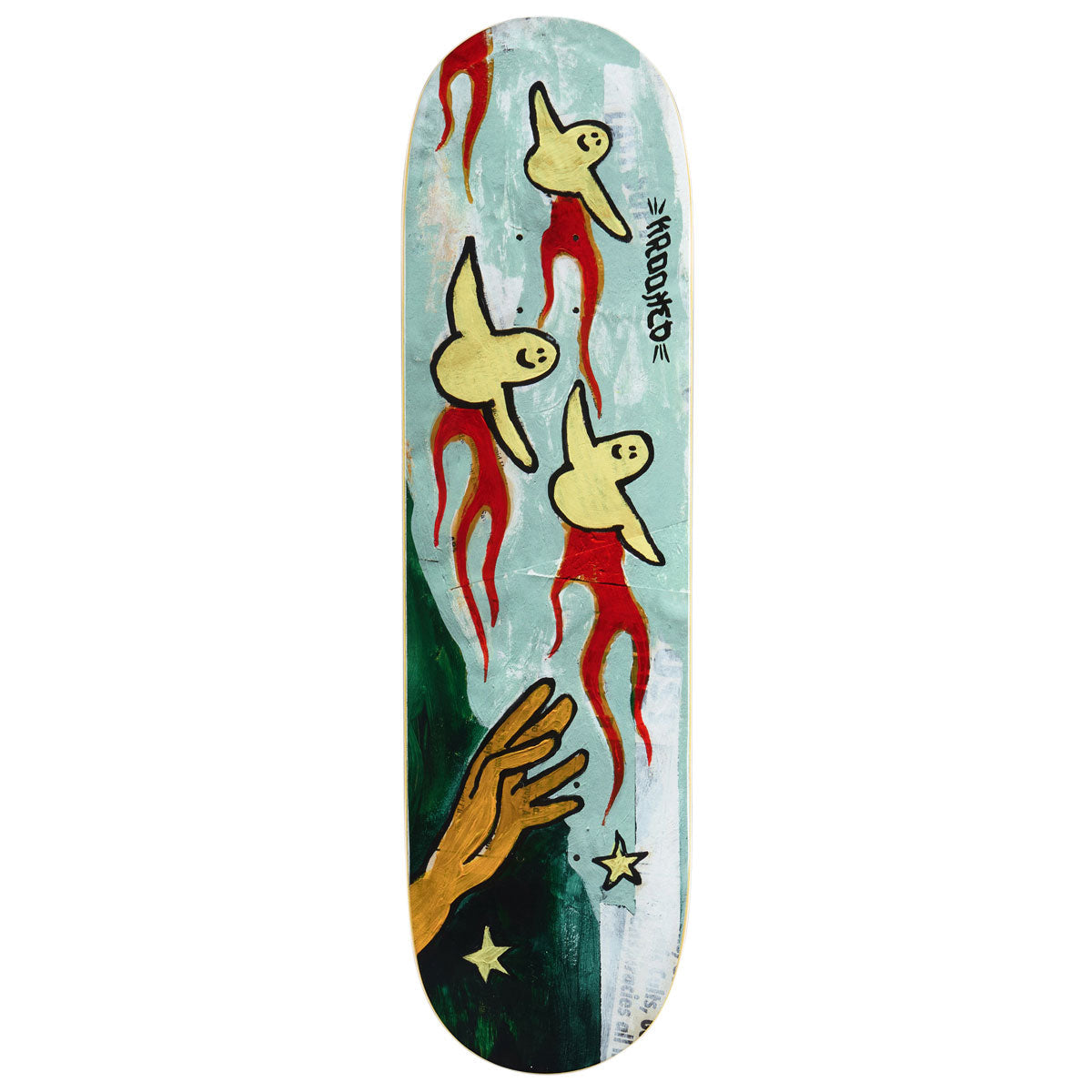 Krooked Team Firebirds True Fit Skateboard Deck - Green - 8.50