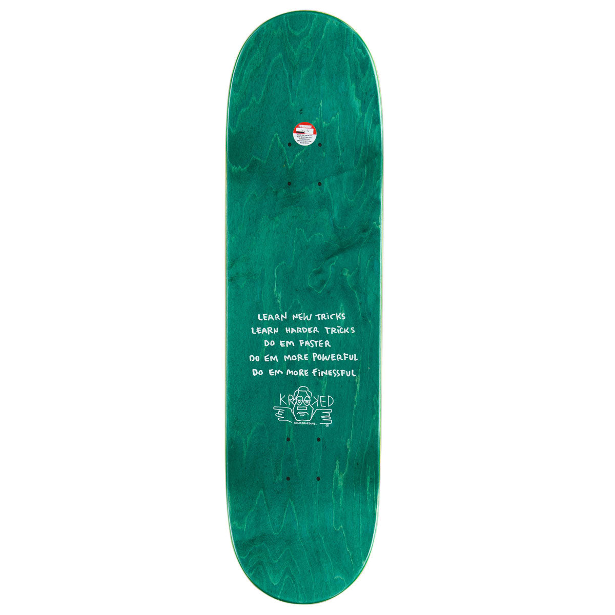 Krooked Team Firebirds True Fit Skateboard Deck - Green - 8.50
