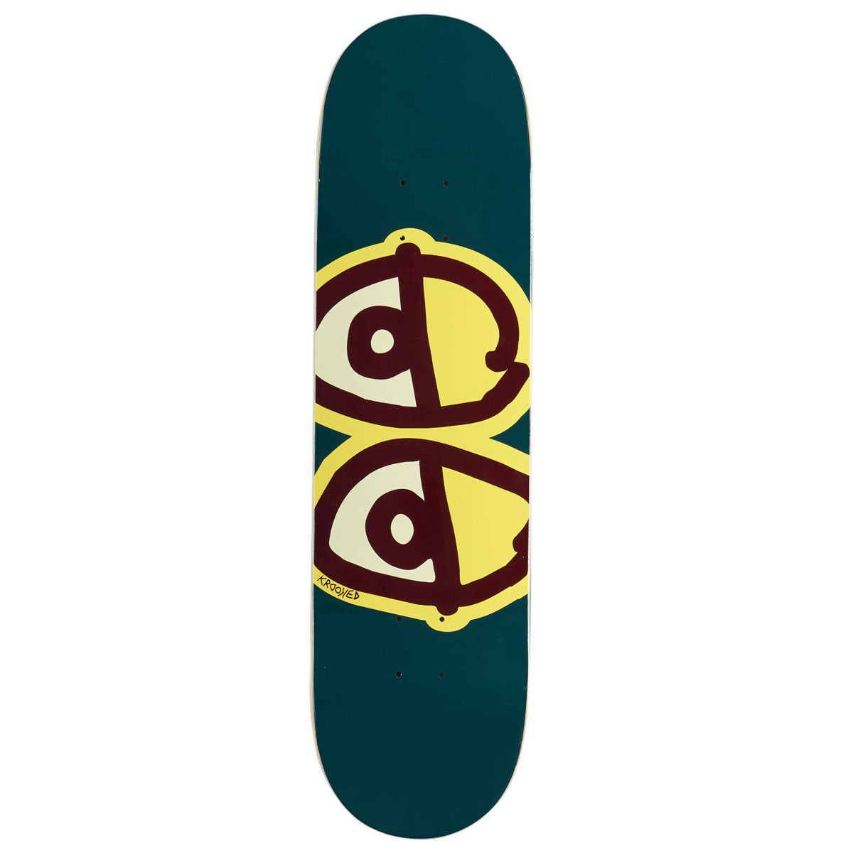 Krooked Team Eyes Skateboard Deck - Spruce - 8.25
