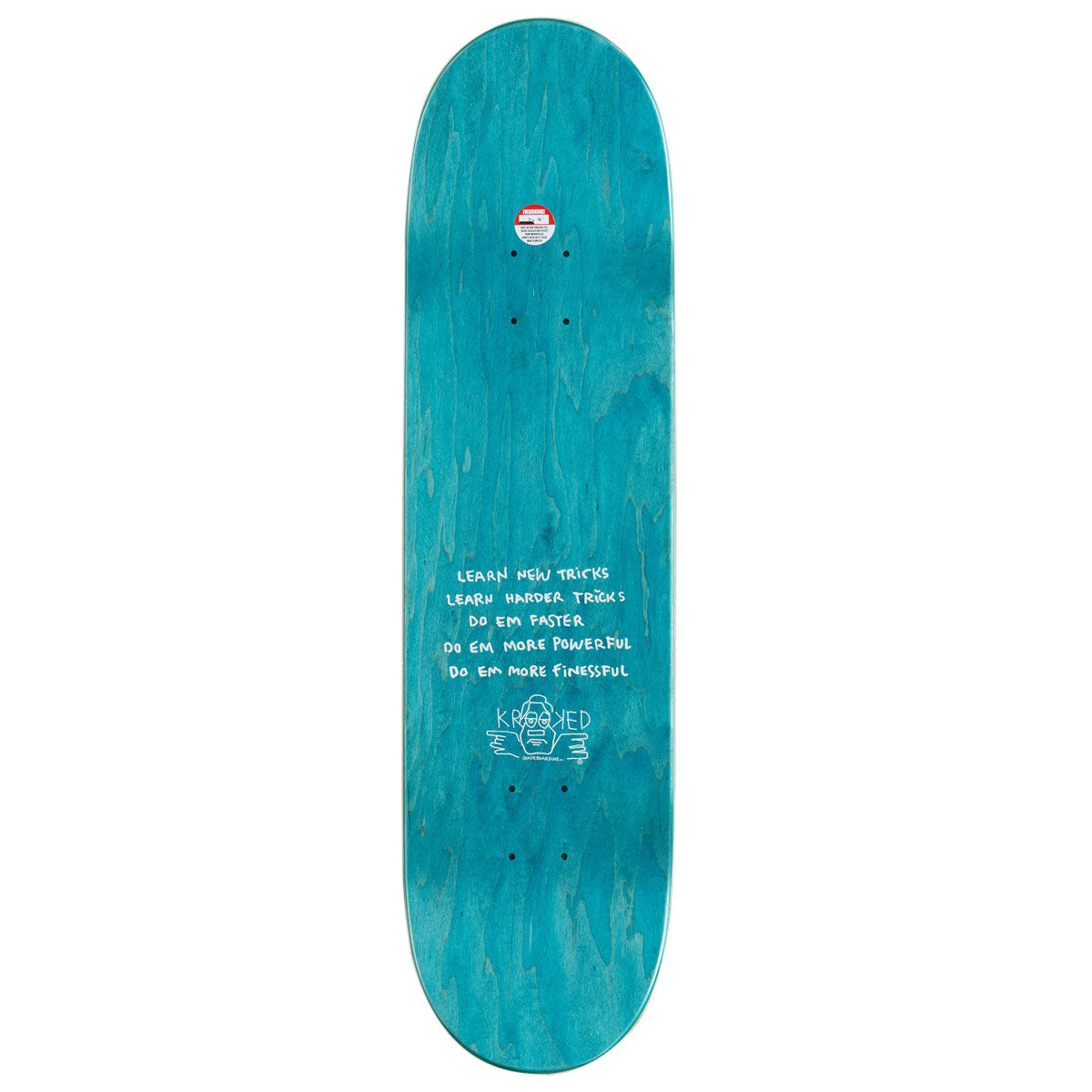 Krooked Team Eyes Skateboard Deck - Red - 8.38