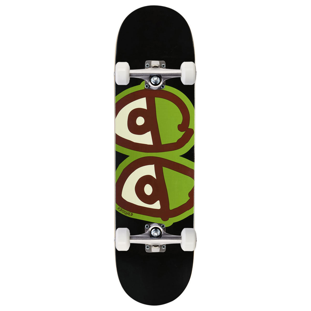 Krooked Team Eyes Skateboard Complete - Black - 8.50
