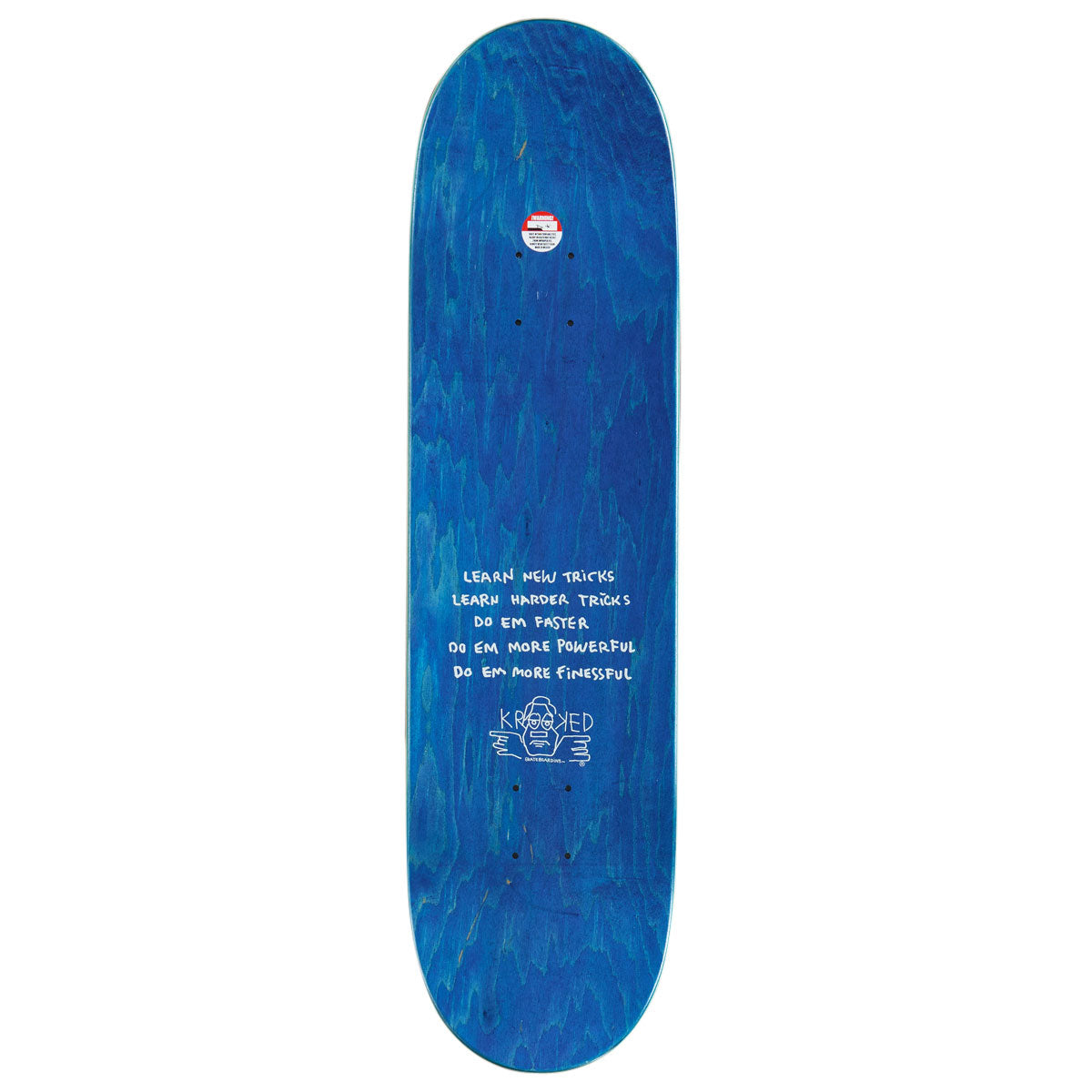 Krooked Easy Rider Moonsmile Skateboard Deck - Green - 8.38