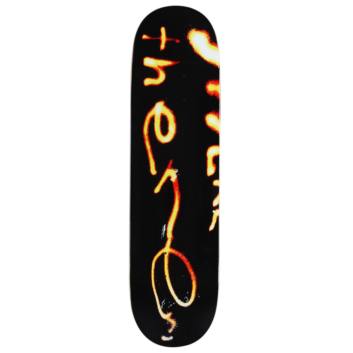 There Team Burning Skateboard Deck - Black - 8.25