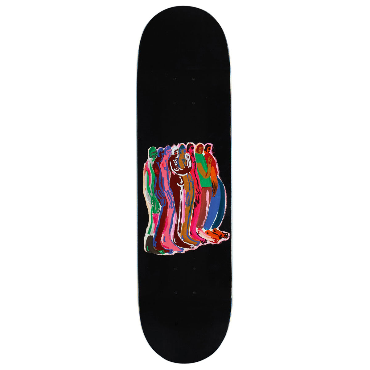 There Team Free In The Night Skateboard Deck - Black - 8.38