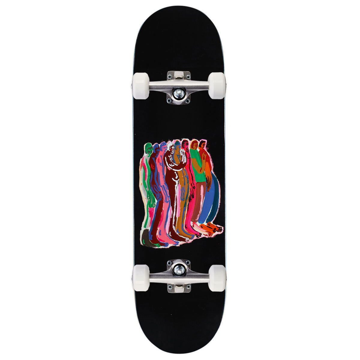 There Team Free In The Night Skateboard Complete - Black - 8.38