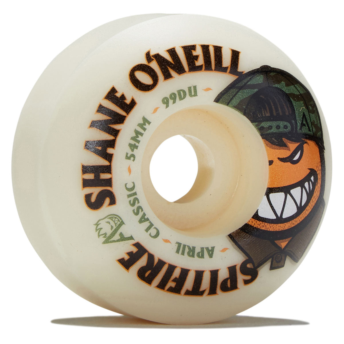 Spitfire x April F4 99d Shane O'Neill Classic Skateboard Wheels - Natural - 54mm image 1