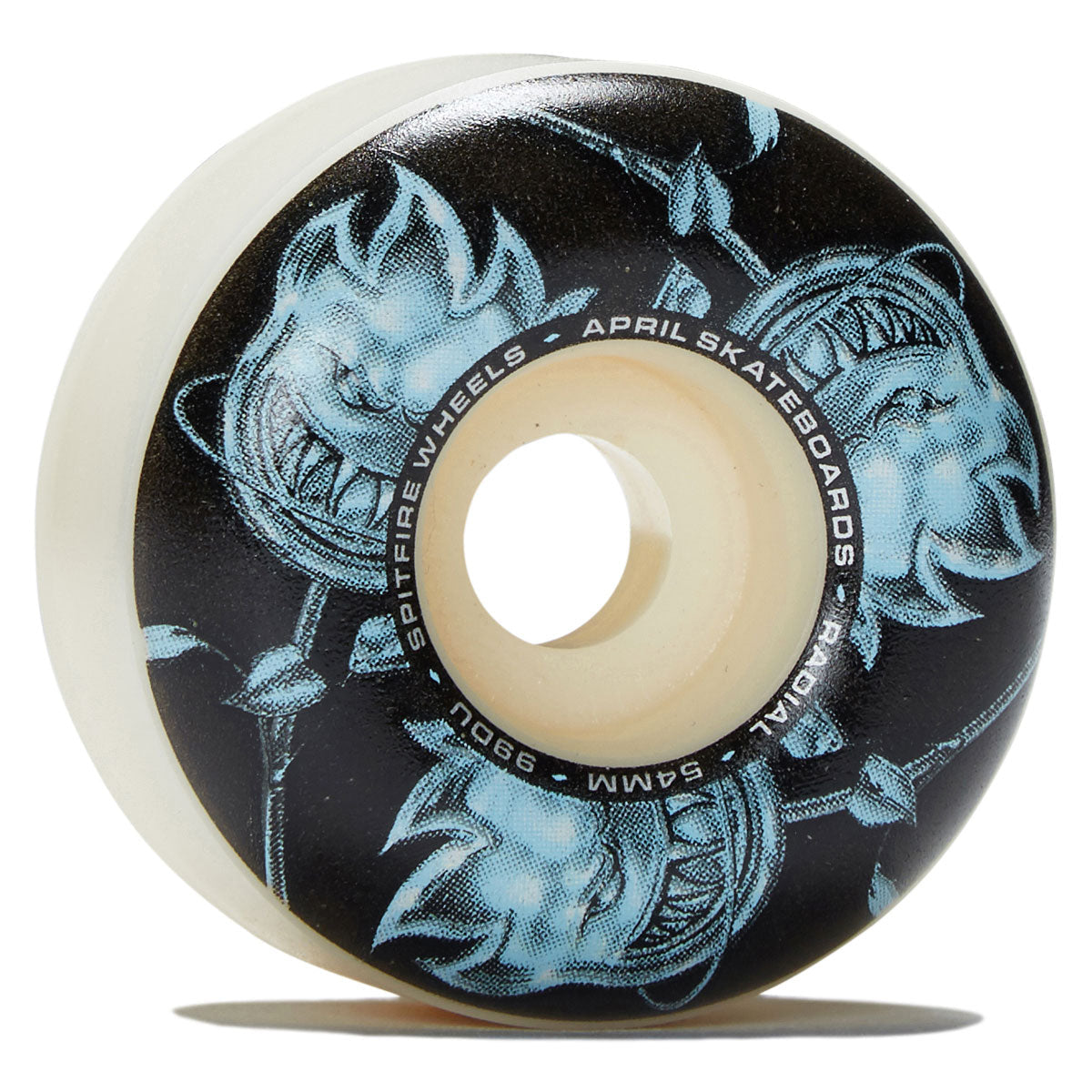 Spitfire x April F4 99d Bighead Rose Radial Skateboard Wheels - Natural - 54mm image 1
