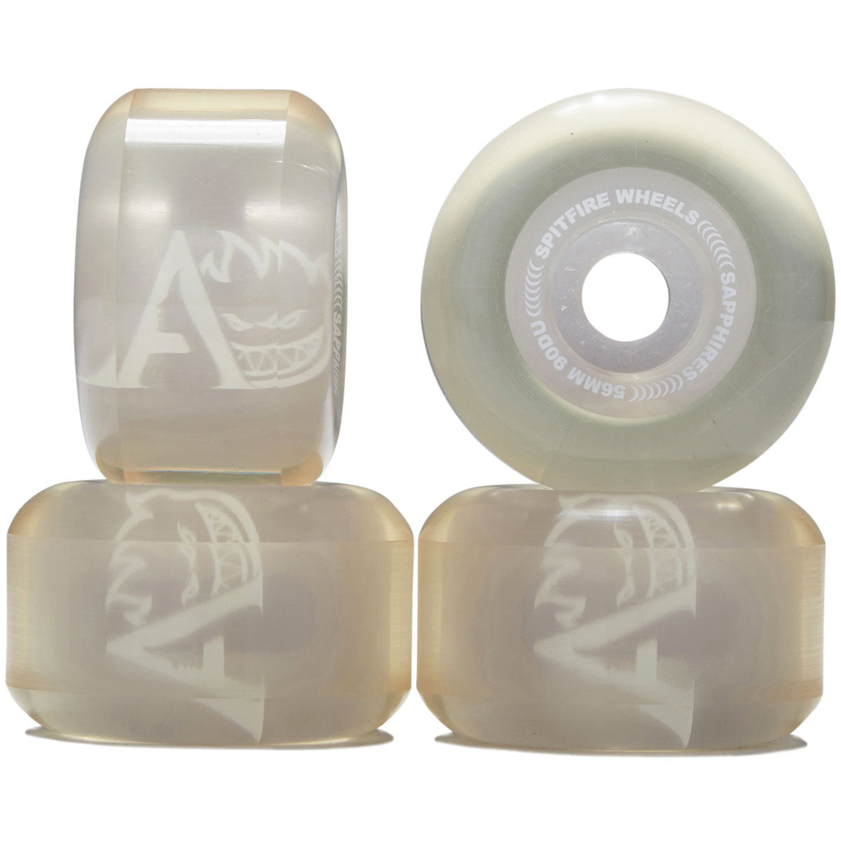 Spitfire x April Sapphire 90d Radial Skateboard Wheels - Clear/Blue - 56mm image 2
