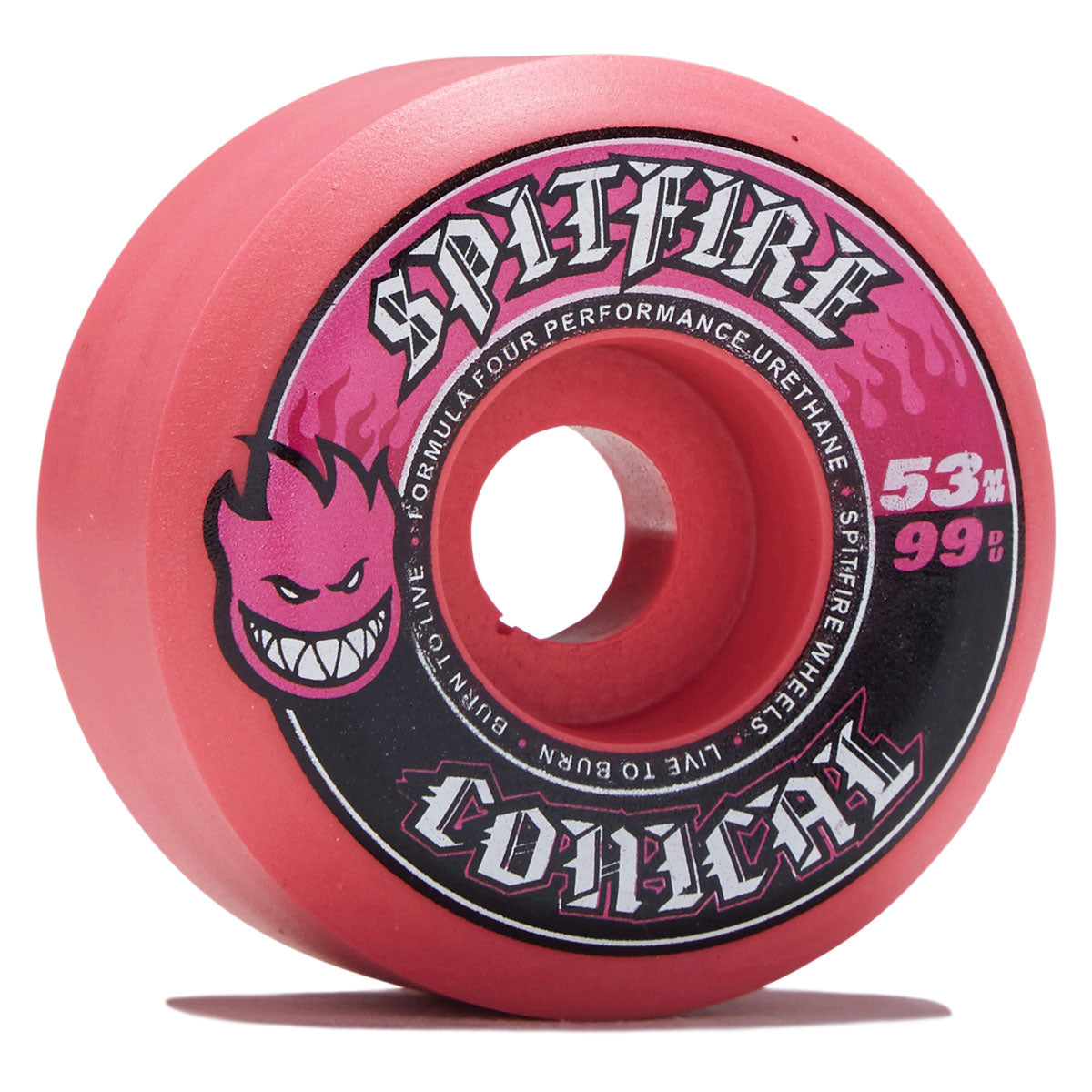 Spitfire F4 99d Team Conical Colors Skateboard Wheels - Pink - 53mm image 1