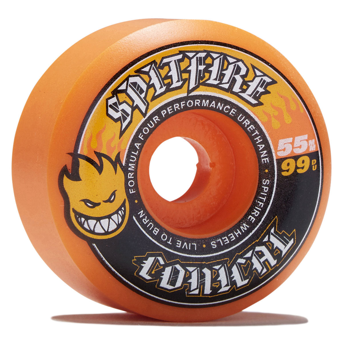 Spitfire F4 99d Team Conical Colors Skateboard Wheels - Orange - 55mm image 1