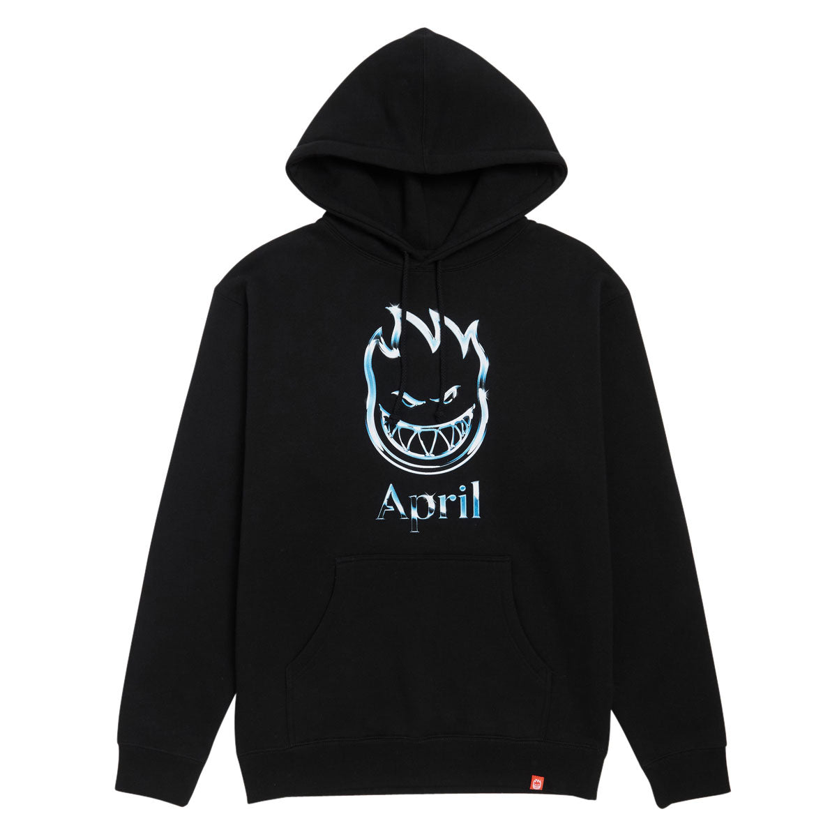 Spitfire x April Chrome Bighead Hoodie - Black image 1