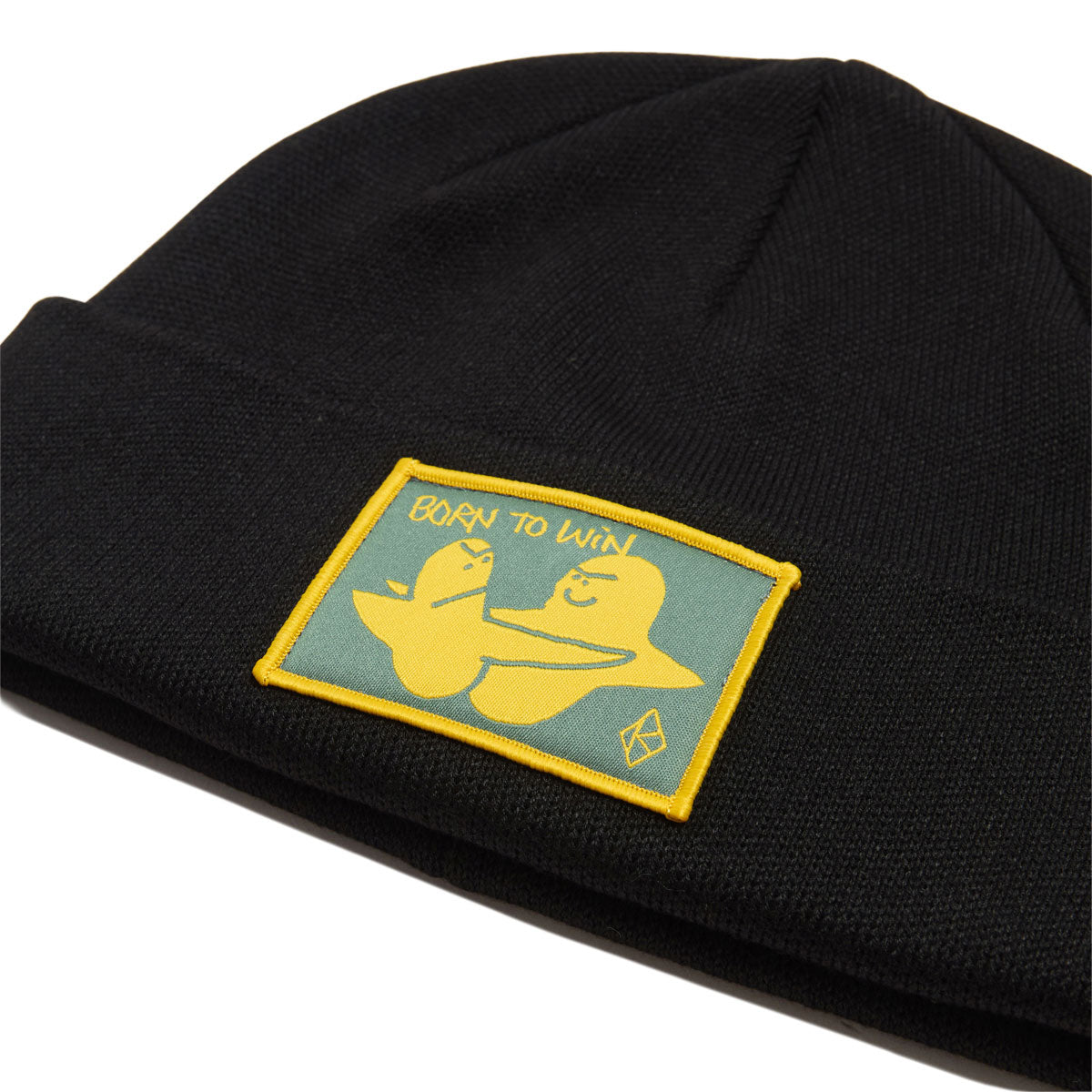 Krooked Born To Win Cuff Beanie - Black image 2