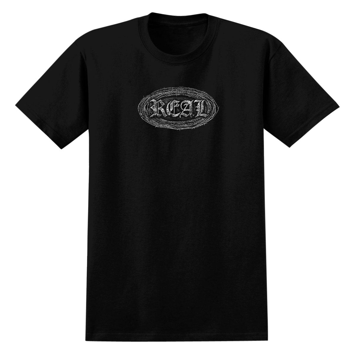 Real Barbed Oval T-Shirt - Black image 1