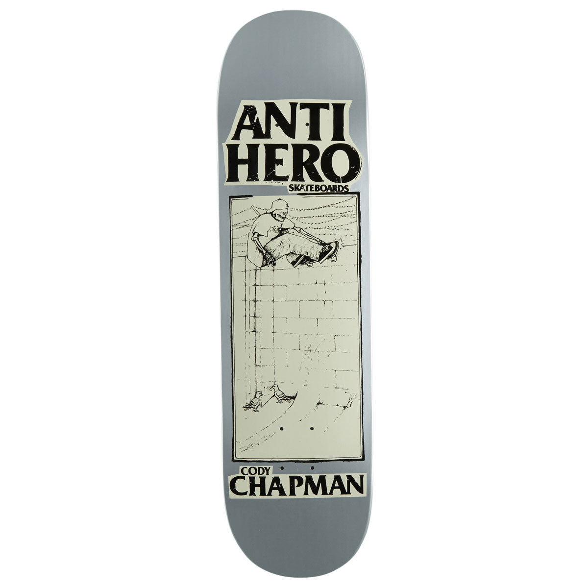 Anti-Hero Chapman Lance Mountain Art Skateboard Deck - Silver - 8.32