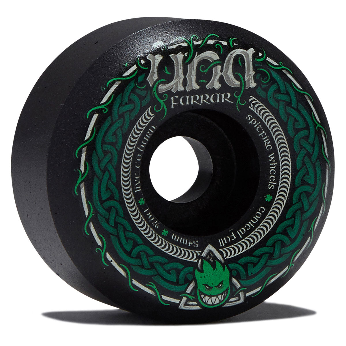 Spitfire F4 97d Una Trinity Conical Full Skateboard Wheels - Black - 54mm image 1