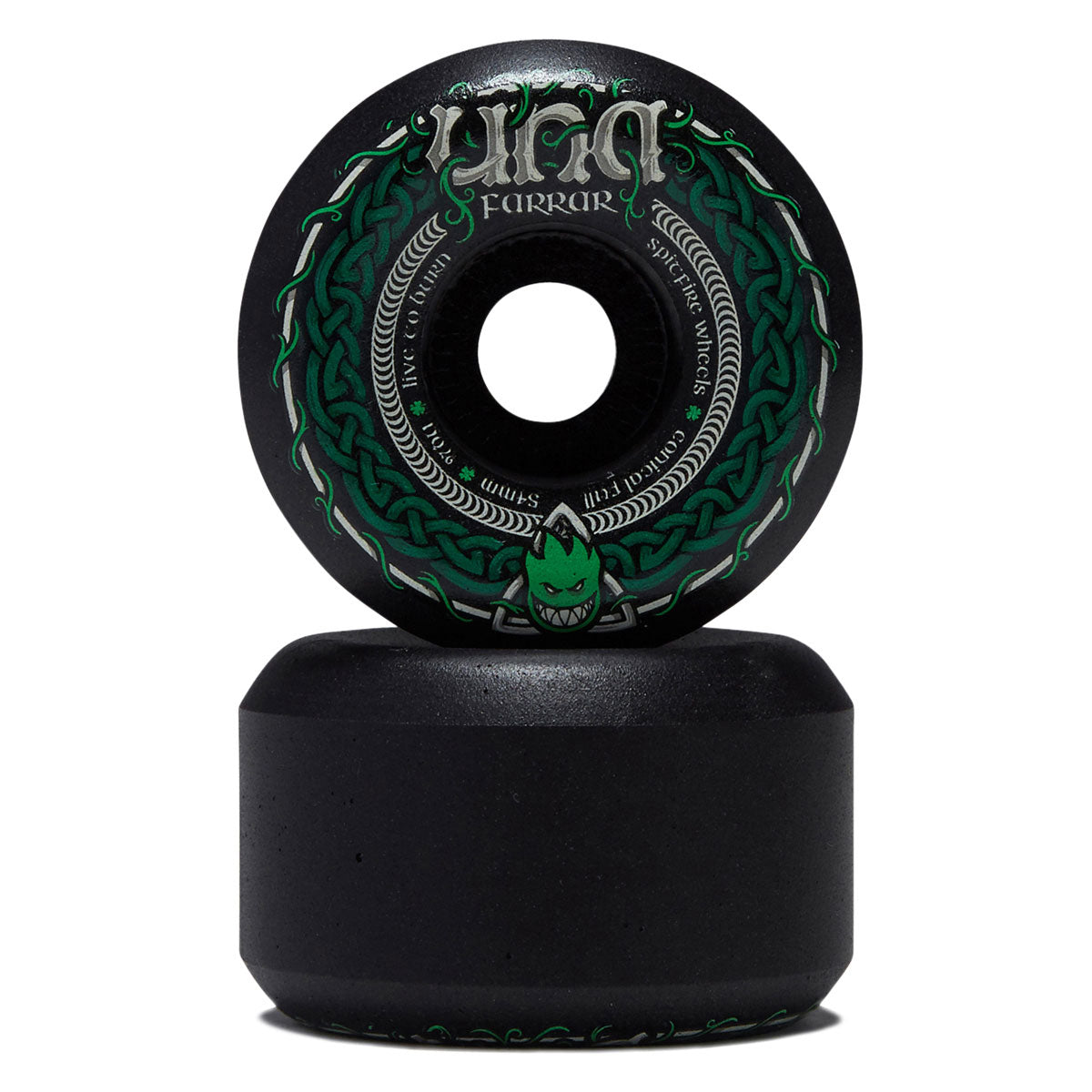 Spitfire F4 97d Una Trinity Conical Full Skateboard Wheels - Black - 54mm image 2