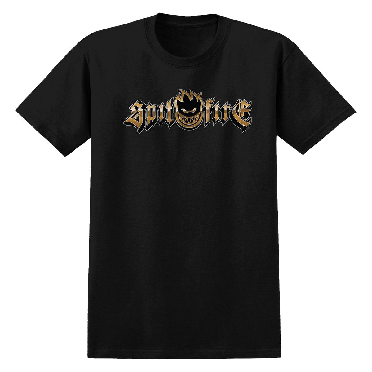 Spitfire Gold Chrome T-Shirt - Black image 1