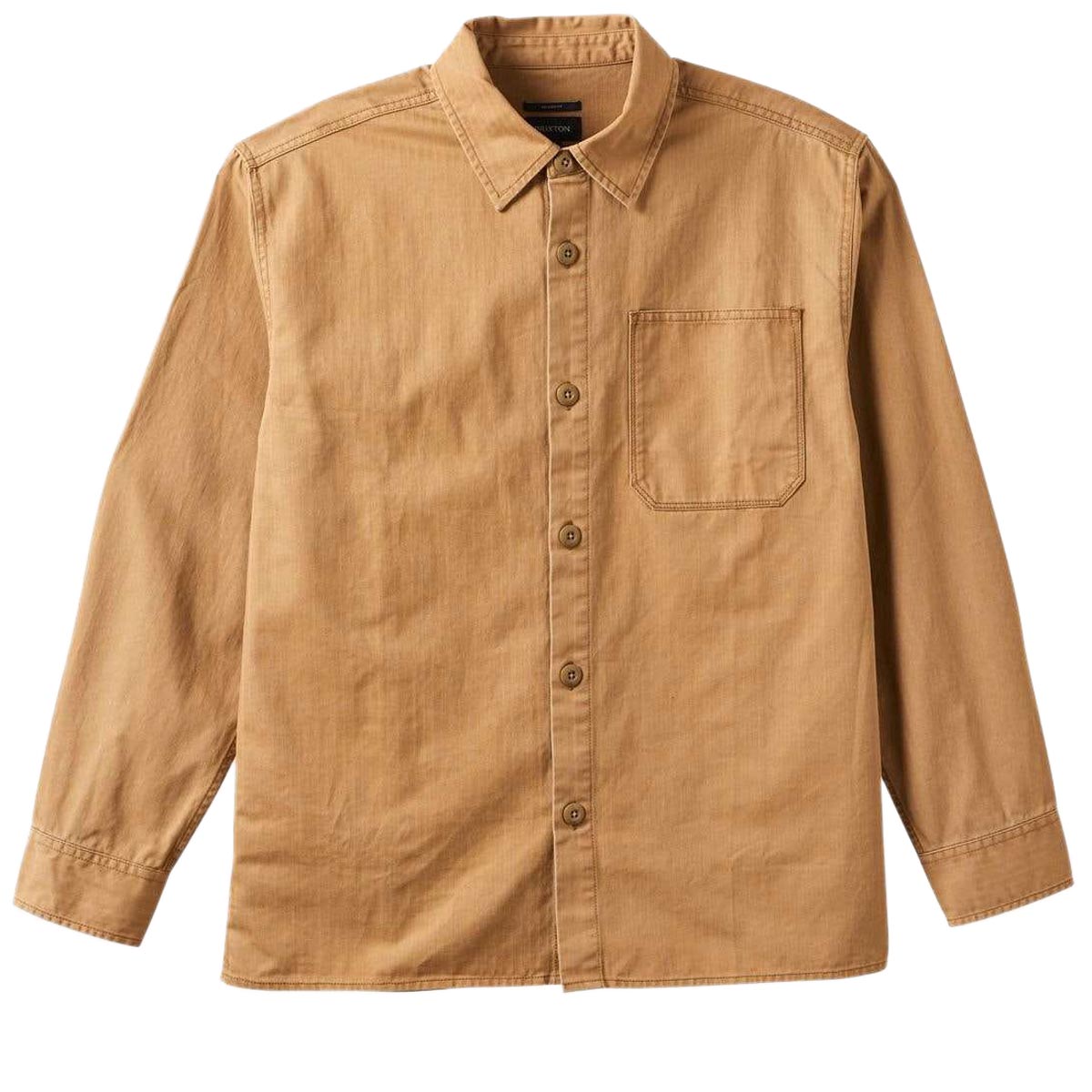 Brixton Selden Over Shirt - Tobacco Brown Worn Wash image 3