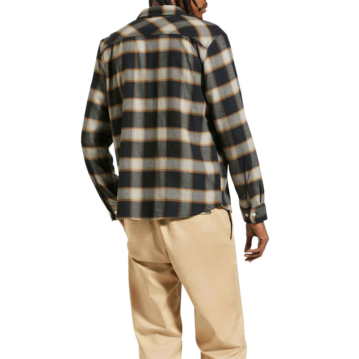 Brixton 20th Anniversary Bowery Flannel Shirt - Black/Cream image 2