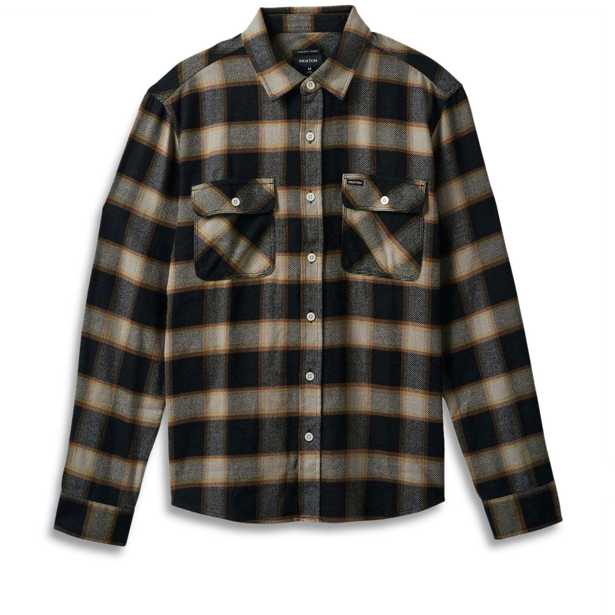 Brixton 20th Anniversary Bowery Flannel Shirt - Black/Cream image 3