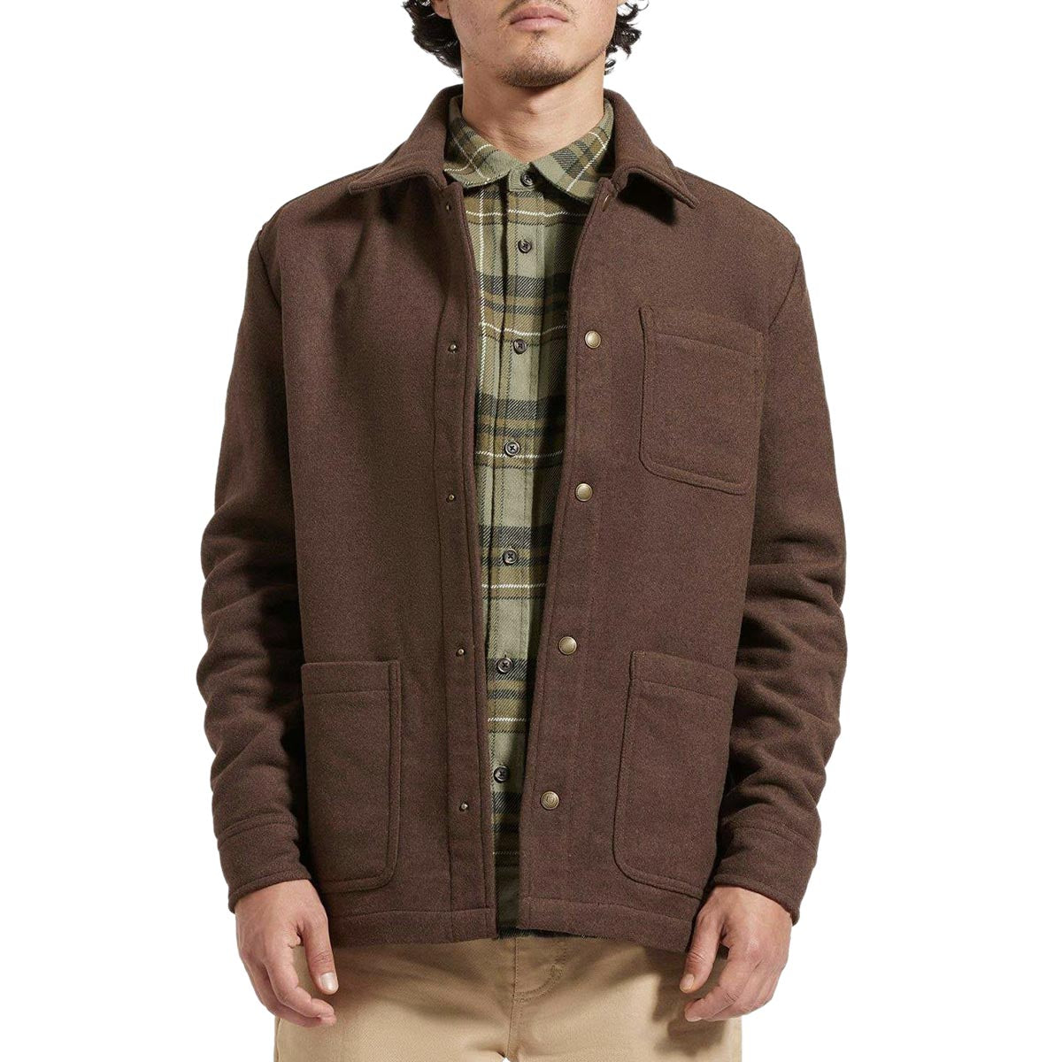 Brixton Shop Chore Jacket - Heather Pinecone Brown image 1