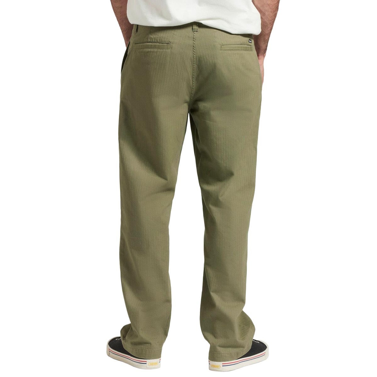 Brixton Surplus Herringbone Trouser Pants - Olive Surplus image 2