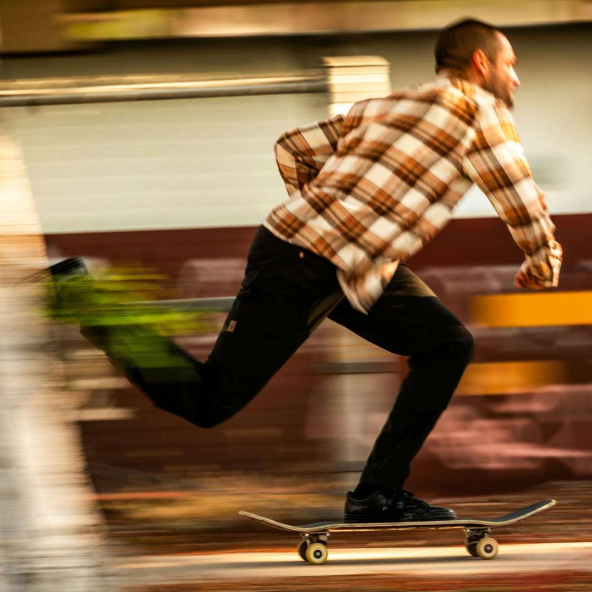 Brixton Bowery Flannel Long Sleeve Shirt - Whitecap/Pinecone Brown image 4