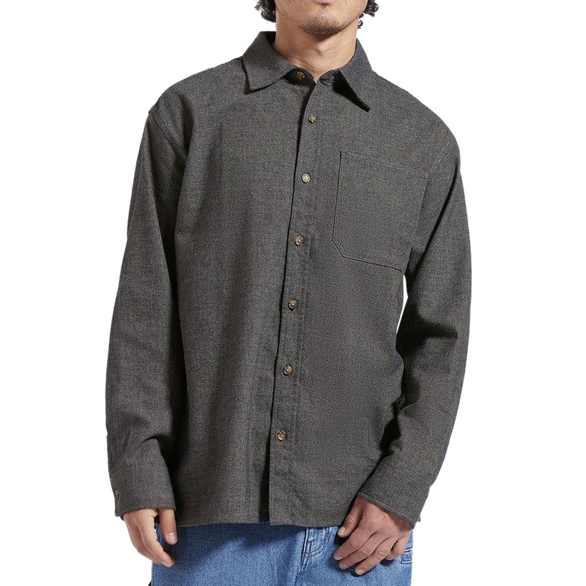 Brixton Selden Long Sleeve Over Shirt - Mixed Tweed image 1