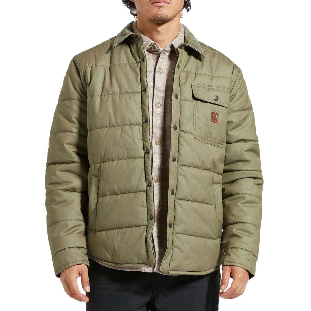 Brixton Cass Waxed Canvas Jacket - Olive Surplus image 1