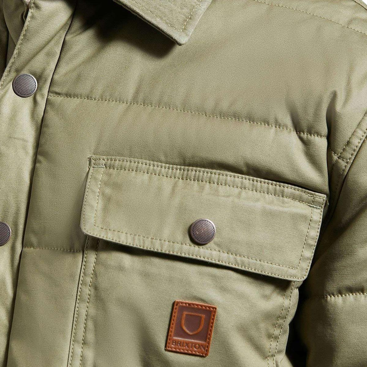 Brixton Cass Waxed Canvas Jacket - Olive Surplus image 3