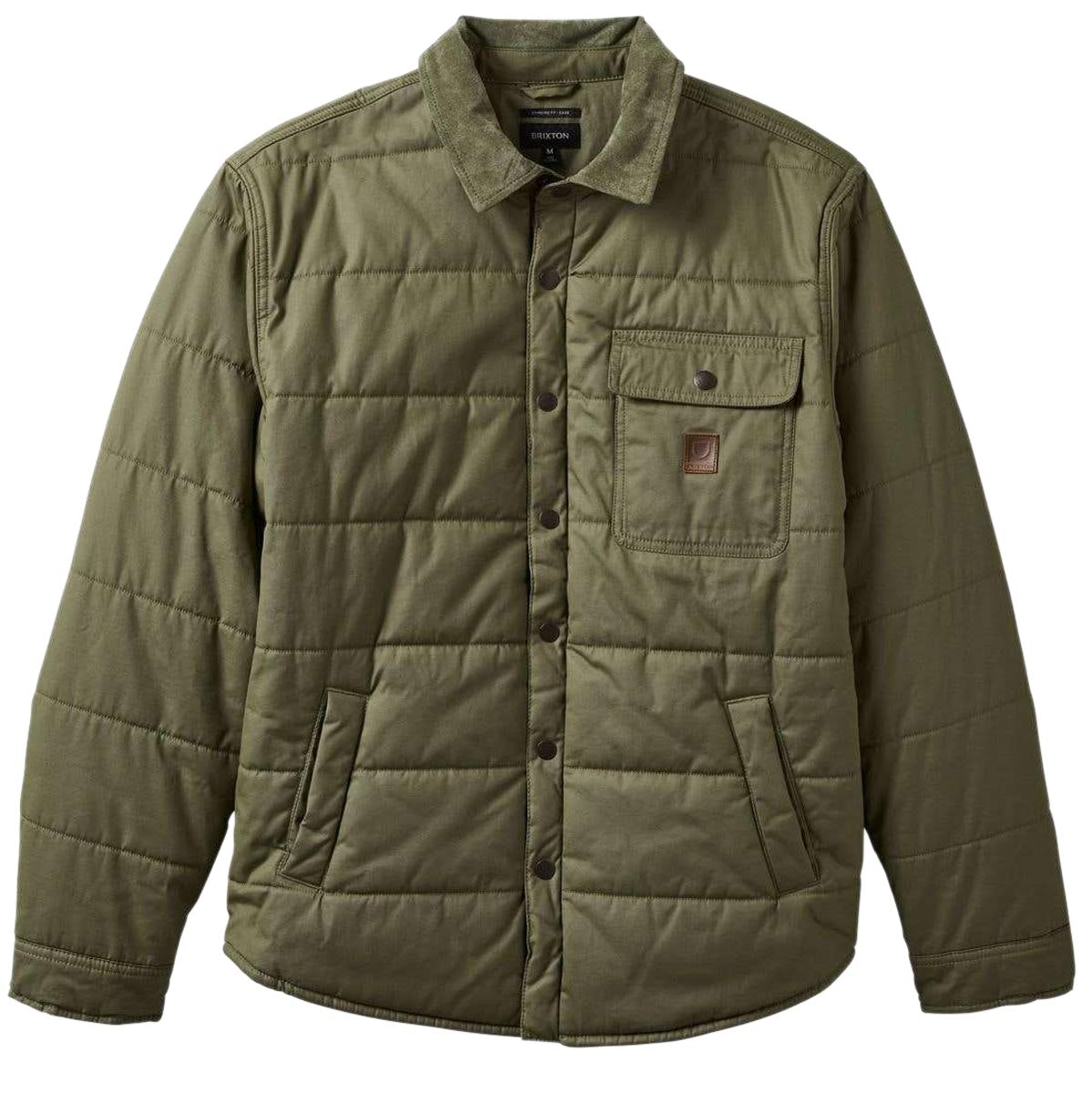 Brixton Cass Waxed Canvas Jacket - Olive Surplus image 4