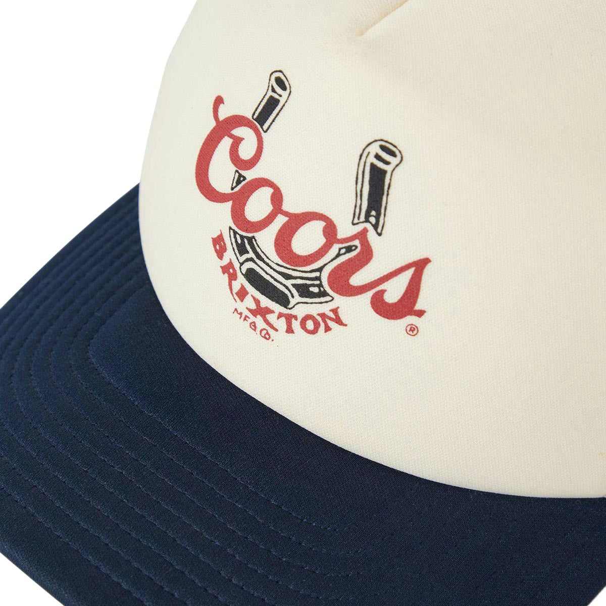 Brixton x Coors Luck Mp Trucker Hat - Washed Navy/White/Washed Navy image 3