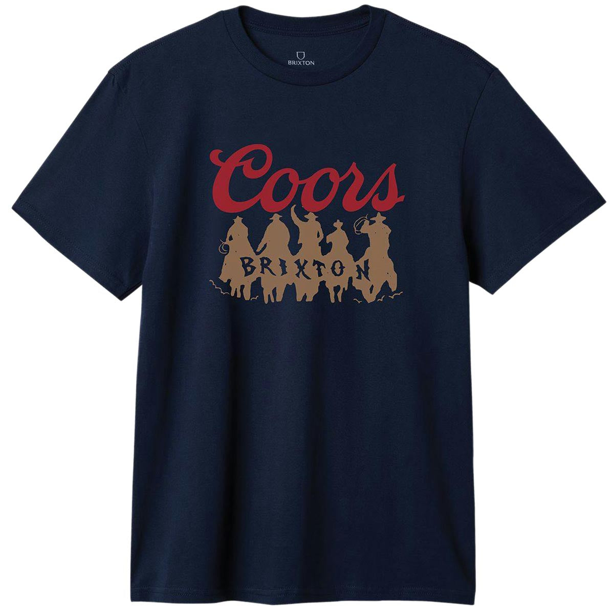 Brixton x Coors Bandit T-Shirt - Navy image 1