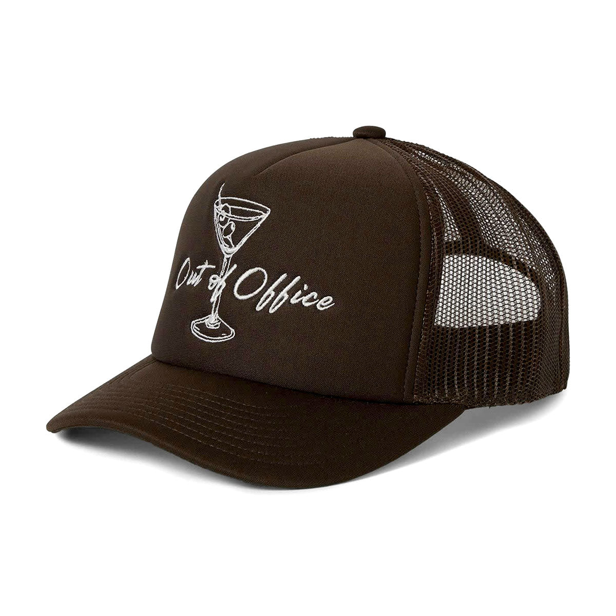 Brixton Womens Out Of Office Hp Trucker Hat - Pinecone Brown/Pinecone Brown image 1