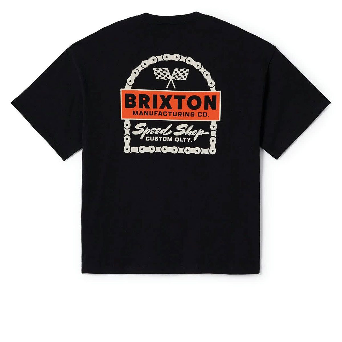 Brixton Drayton Heavyweight Relaxed T-Shirt - Black Classic Wash image 1