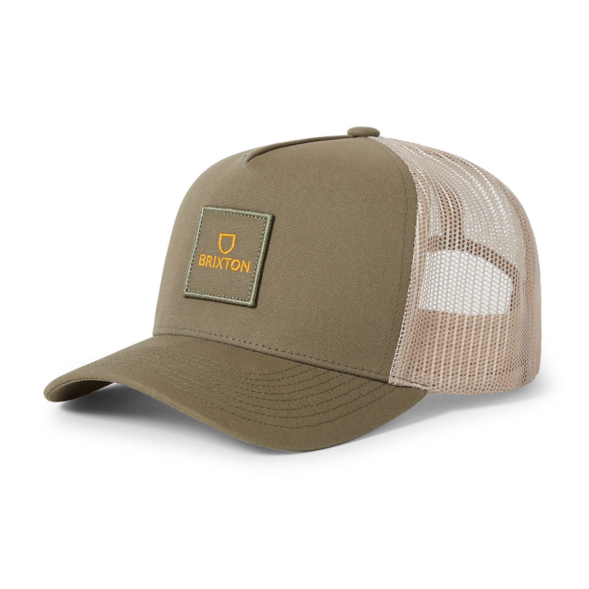 Brixton Alpha Block X C Mp Mesh Hat - Ivy Green/Sand image 1
