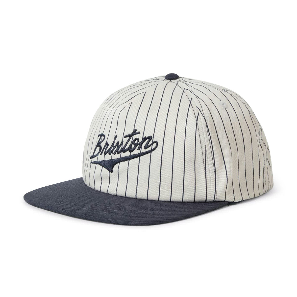 Brixton The League Mp Snapback Hat - Washed Navy/Off White image 1