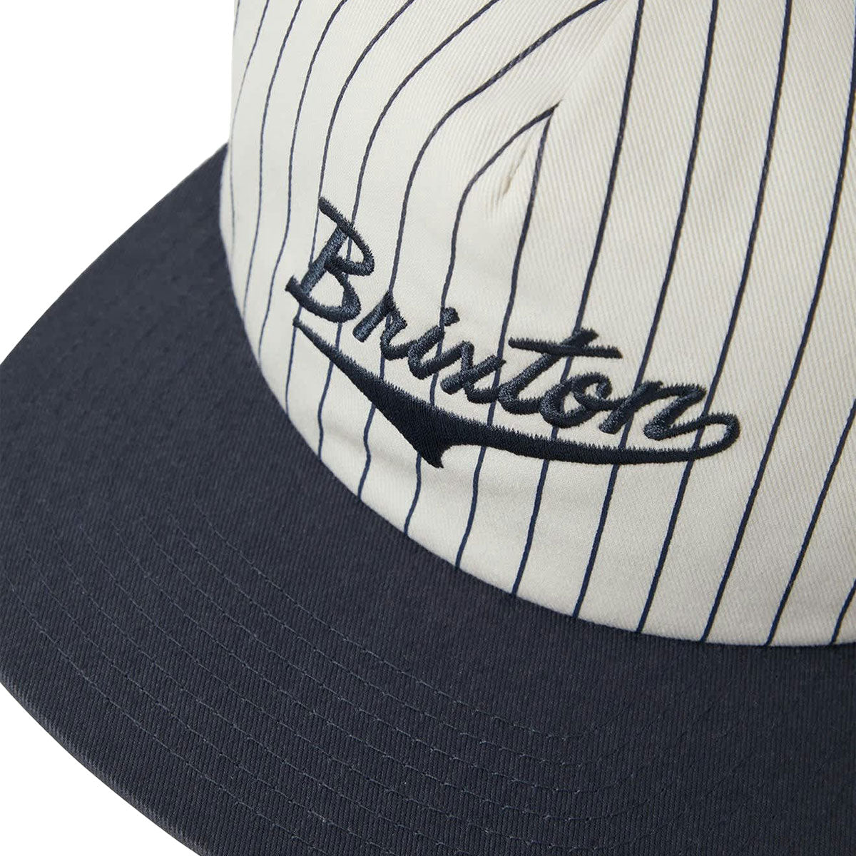 Brixton The League Mp Snapback Hat - Washed Navy/Off White image 3