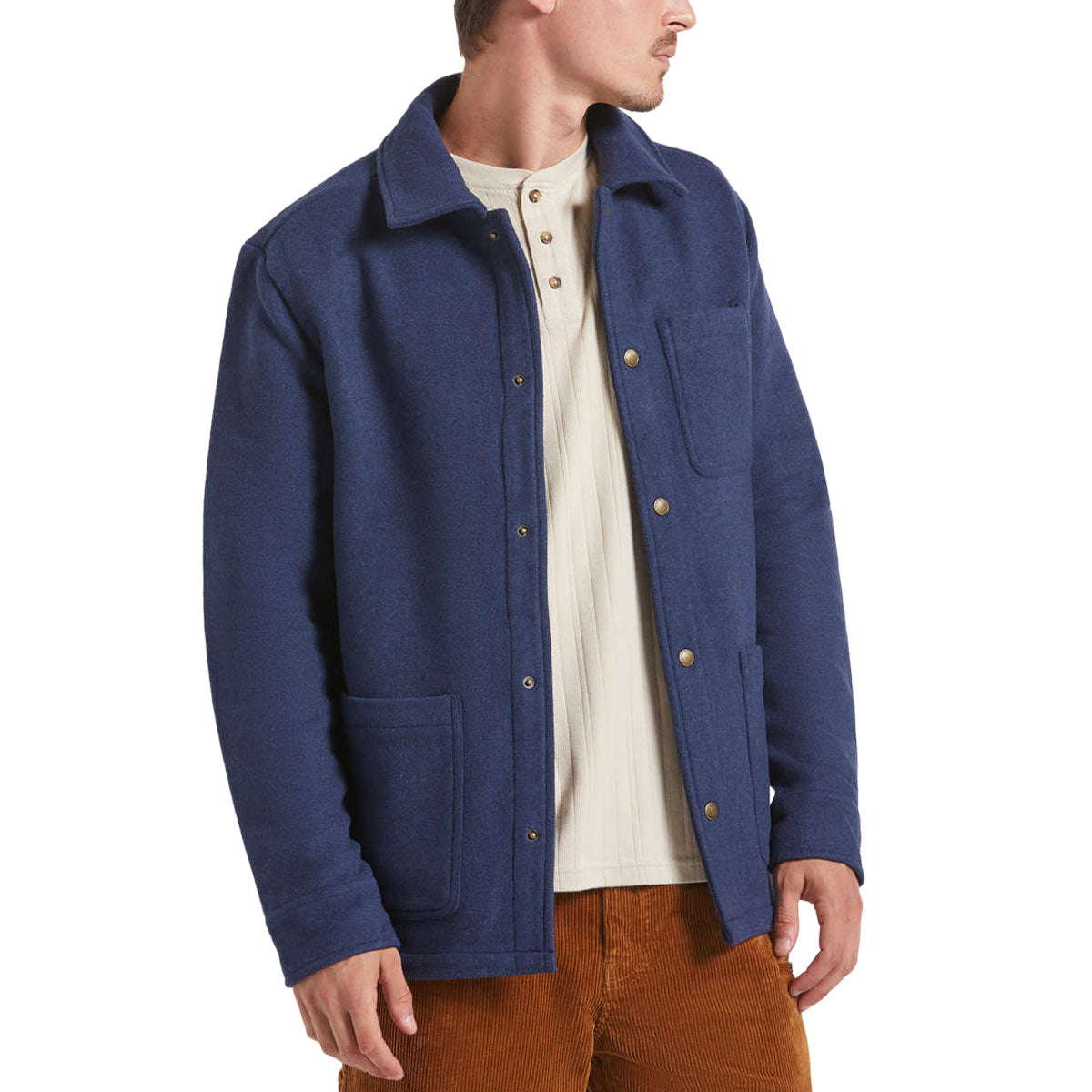 Brixton Shop Chore Coat Jacket - Mood Indigo image 2