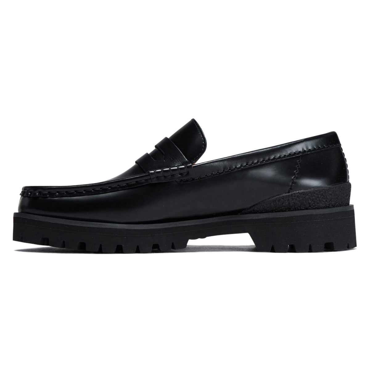 Clarks Yukoner Penny Shoes - Black Leather image 2
